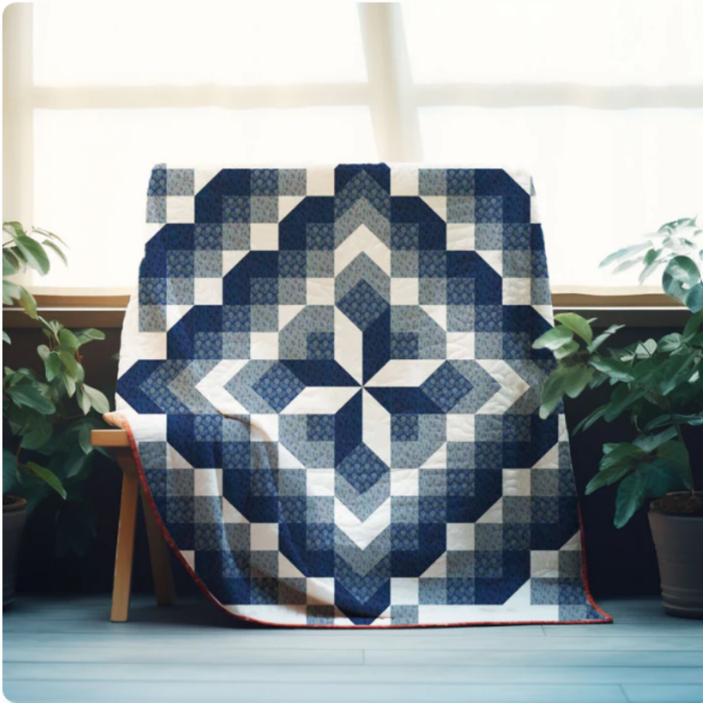 Midnight Star Glow — Quilt Pattern (PDF) by Golden Threads™