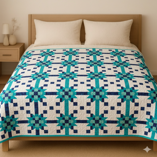 Moonlight Garden — Quilt Pattern (PDF) by Golden Threads™