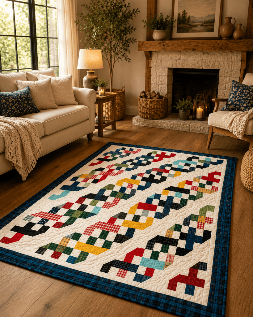 Autumn Roses — Quilt Pattern (PDF) by Golden Threads™ - Golden Threads