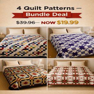 4 Classic Star Quilt Patterns — PDF Bundle Deal - Golden Threads