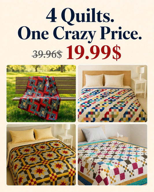 4 Quilt Pattern PDF Bundle — 4 Patterns for the Price of 1 - Golden Threads