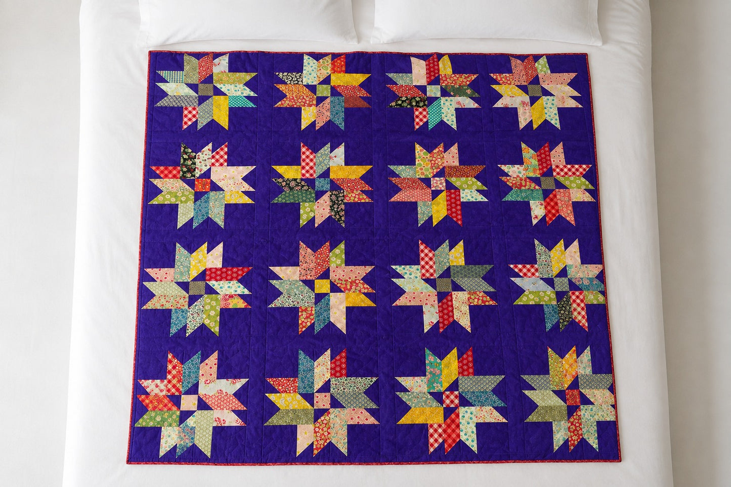 Autumn Tree Quilt Pattern PDF | 60x60 Beginner Fall Quilt