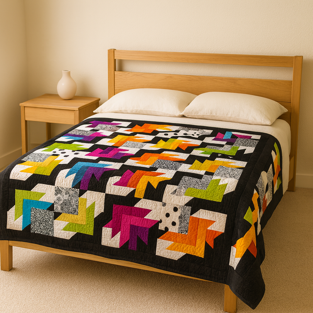 Autumn Leaves Dance — Quilt Pattern (PDF) by Golden Threads™