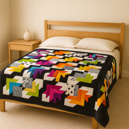 Autumn Leaves Dance — Quilt Pattern (PDF) by Golden Threads™