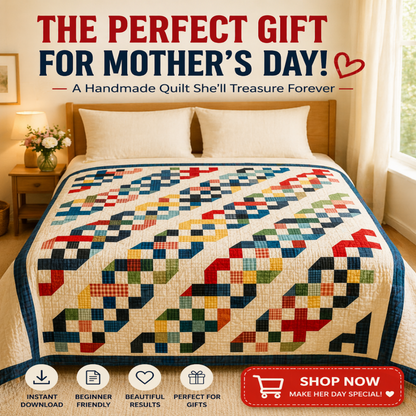 Autumn Roses — Quilt Pattern (PDF) by Golden Threads™