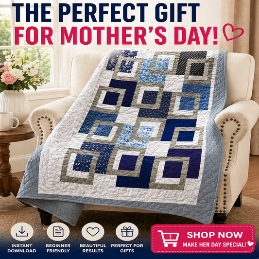 Midnight Frames— Quilt Pattern (PDF) by Golden Threads™