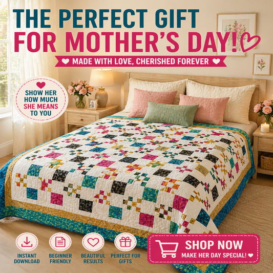 Golden Pathways — Quilt Pattern (PDF) by Golden Threads™