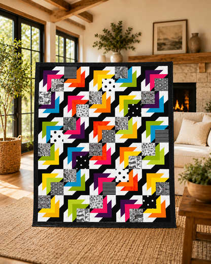 Autumn Leaves Dance — Quilt Pattern (PDF) by Golden Threads™