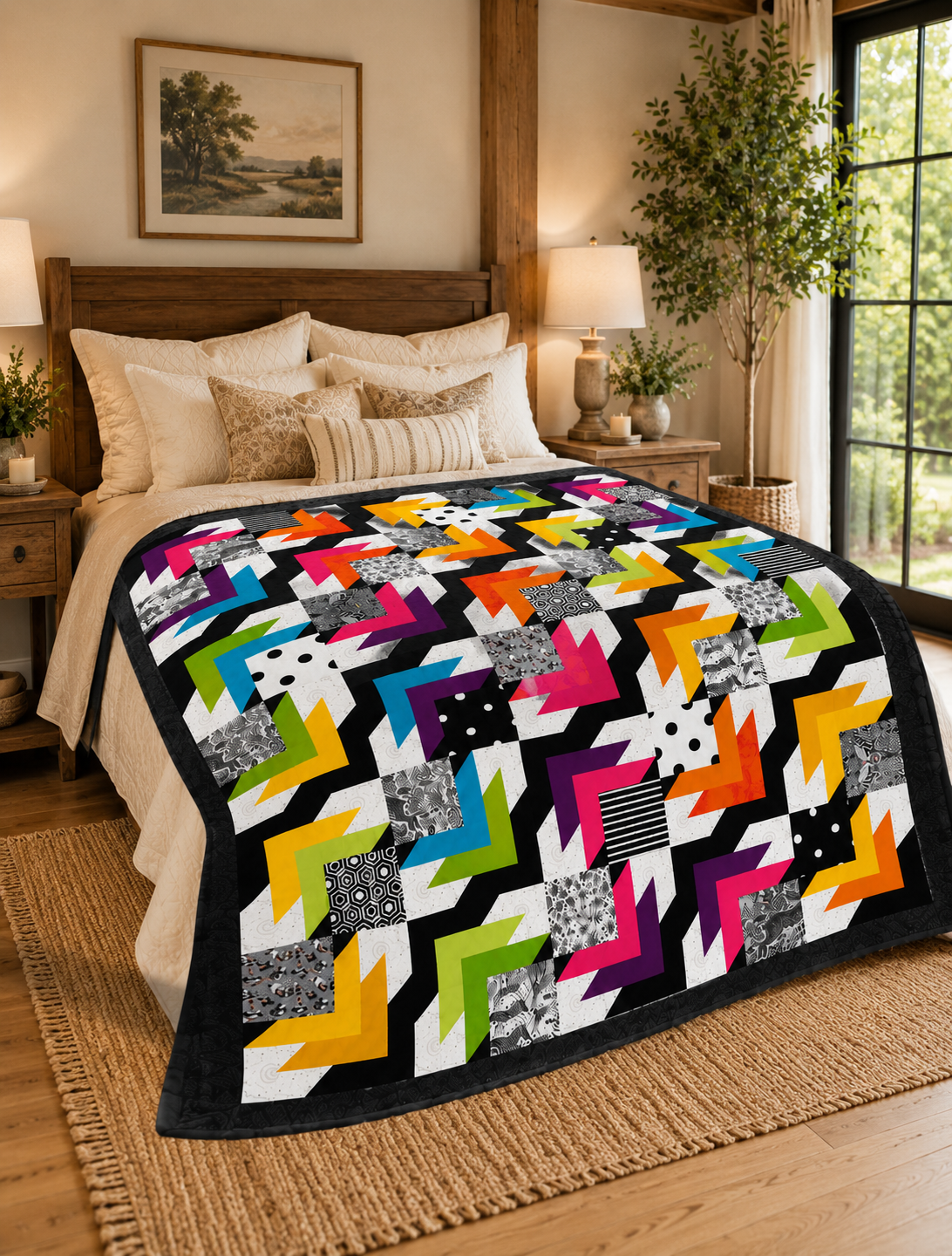 Autumn Leaves Dance — Quilt Pattern (PDF) by Golden Threads™