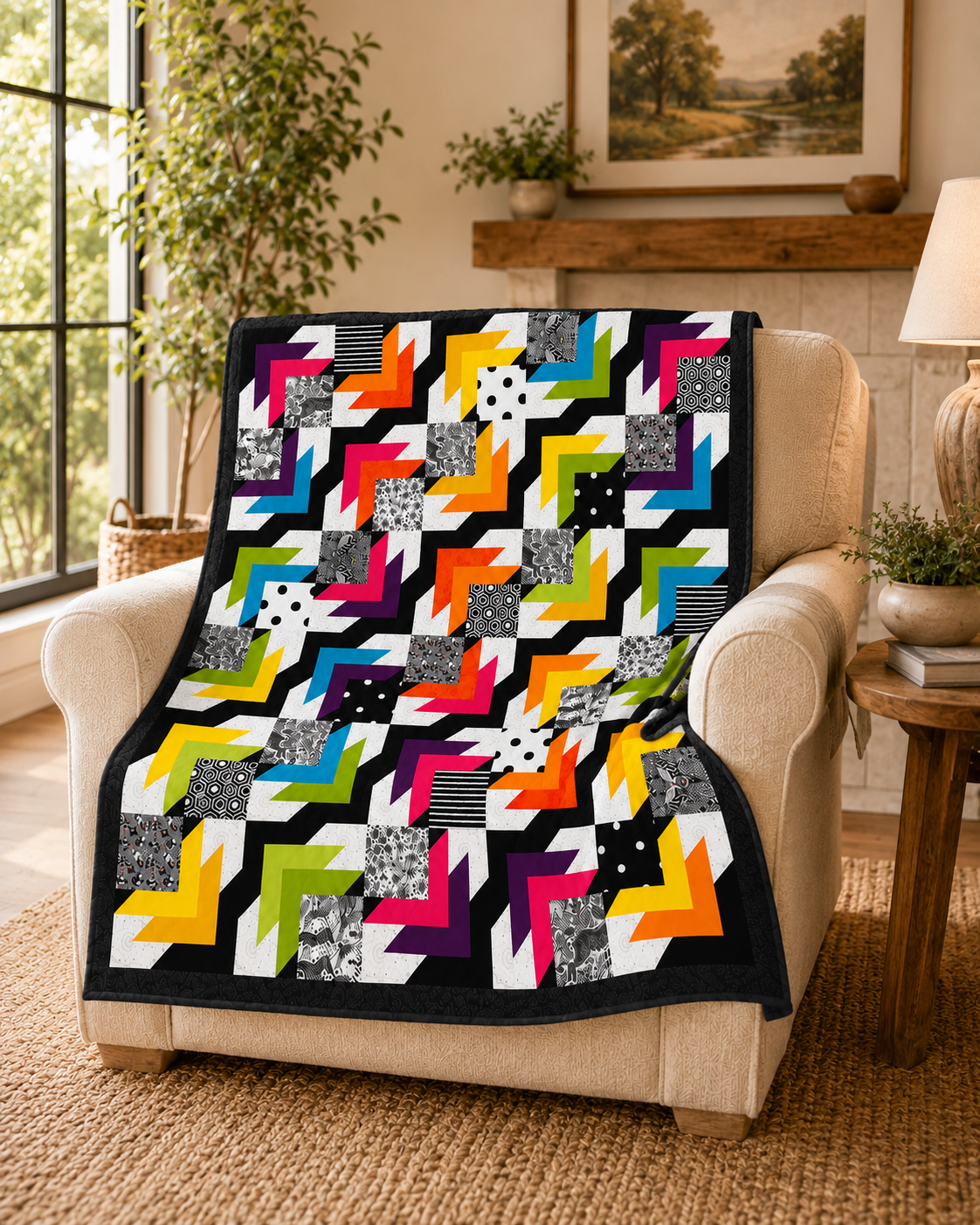 Autumn Leaves Dance — Quilt Pattern (PDF) by Golden Threads™