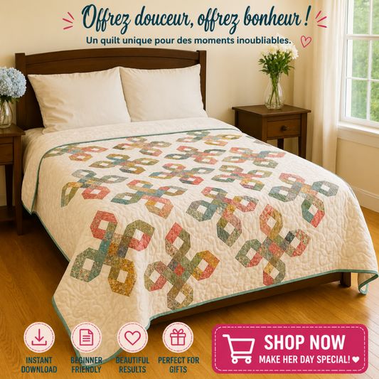 Golden Squares Charm — Quilt Pattern (PDF) by Golden Threads™