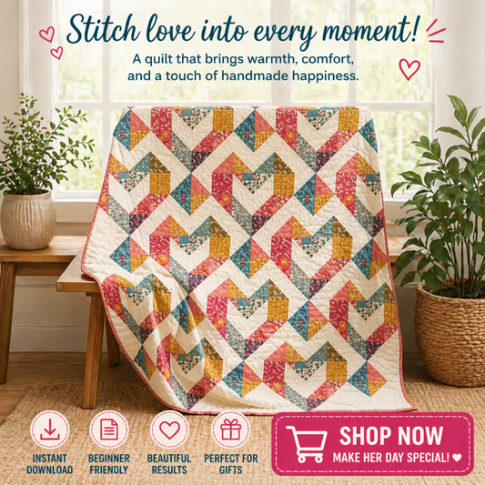Sunburst Path — Quilt Pattern (PDF) by Golden Threads™