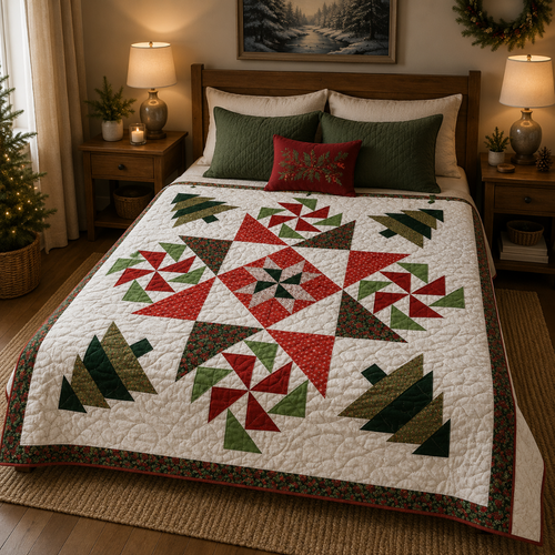 Christmas Starburst — Quilt Pattern (PDF) by Golden Threads™