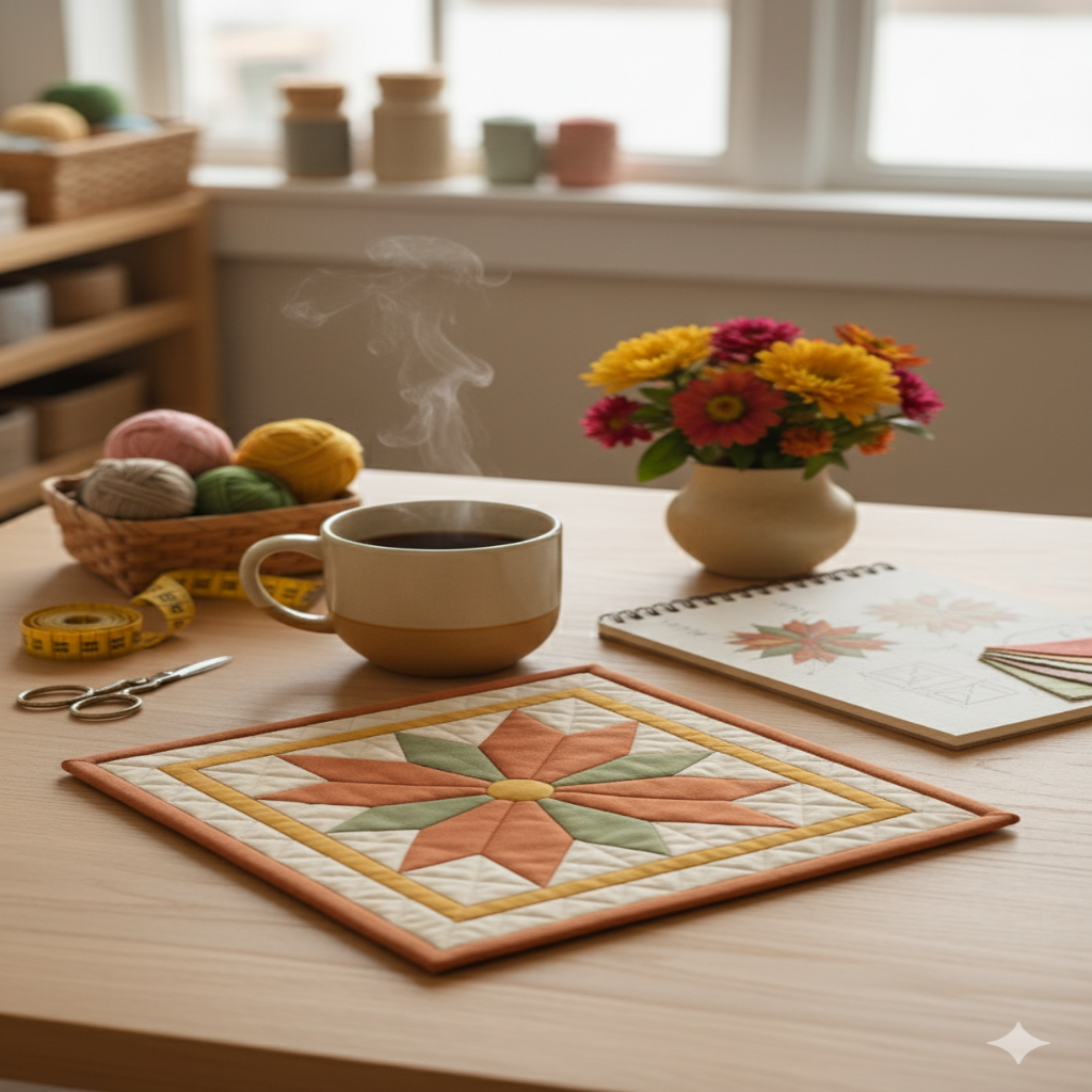 AUTUMN STAR-Mini Quilt Pattern