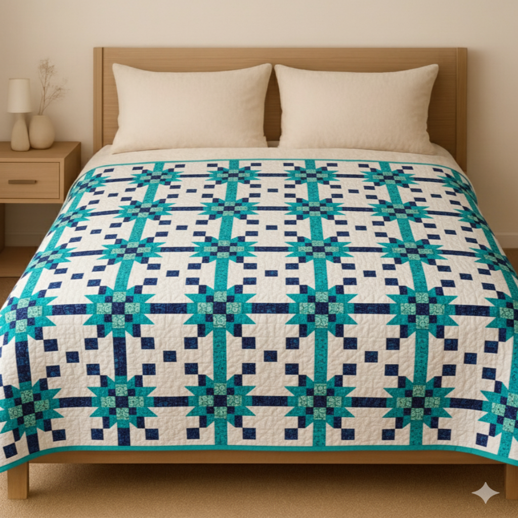 Moonlight Garden — Quilt Pattern (PDF) by Golden Threads™