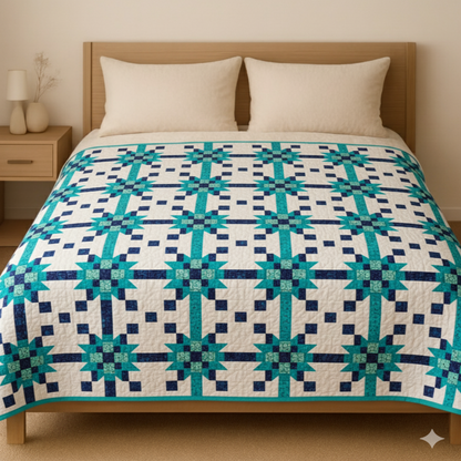 Moonlight Garden — Quilt Pattern (PDF) by Golden Threads™