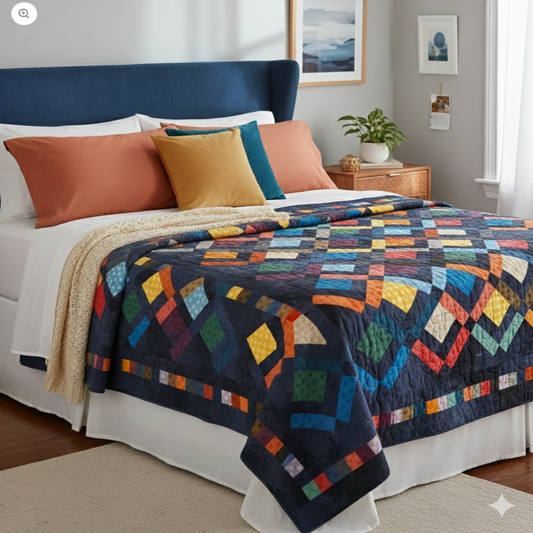 Sunny Garden Path — Quilt Pattern (PDF) by Golden Threads™