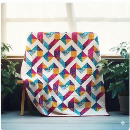 Sunburst Path — Quilt Pattern (PDF) by Golden Threads™