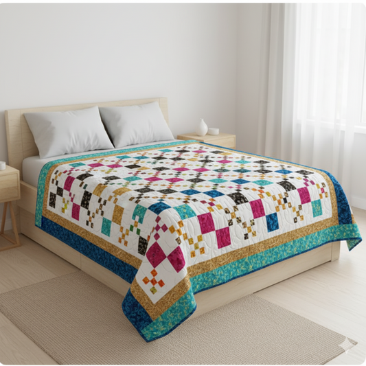 Golden Pathways — Quilt Pattern (PDF) by Golden Threads™