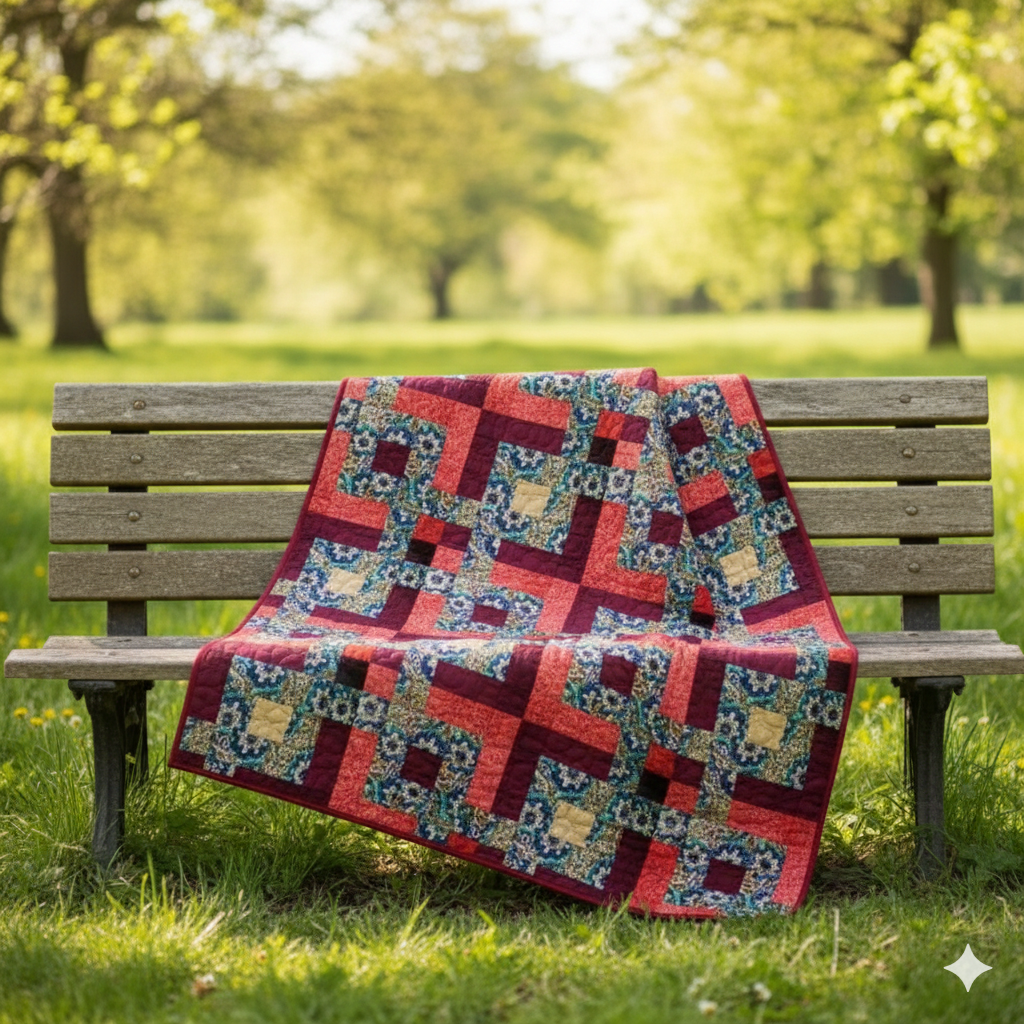 Plum Garden Path Quilt Pattern
