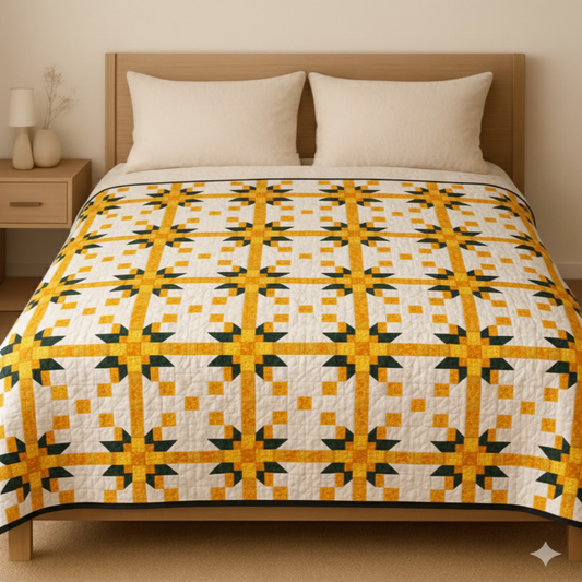 Moonlight Garden — Quilt Pattern (PDF) by Golden Threads™