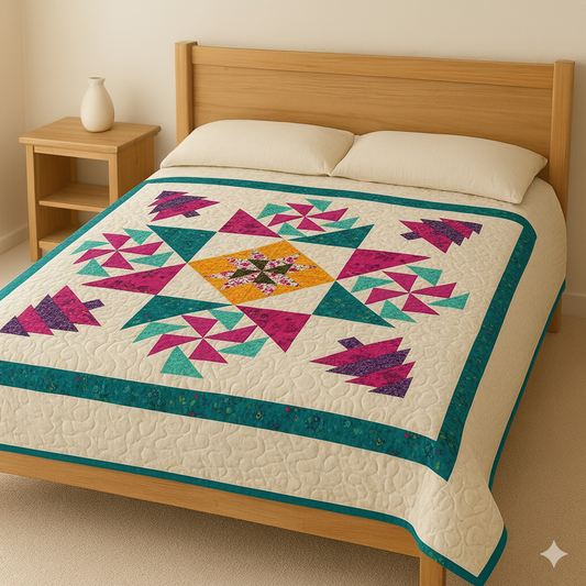 Christmas Starburst — Quilt Pattern (PDF) by Golden Threads™