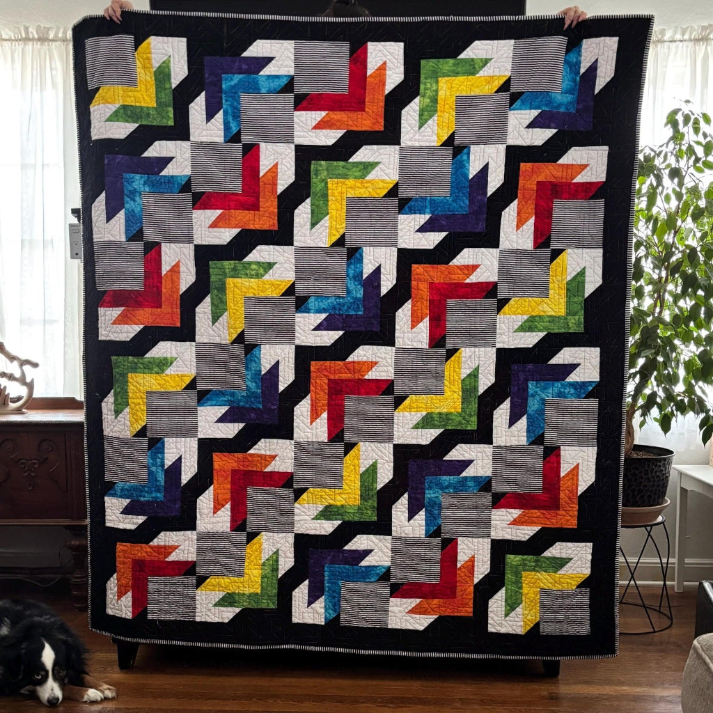Autumn Leaves Dance — Quilt Pattern (PDF) by Golden Threads™