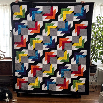 Autumn Leaves Dance — Quilt Pattern (PDF) by Golden Threads™