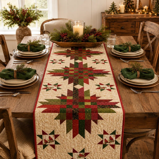 Cardinal Cheer— Quilt Pattern (PDF) by Golden Threads™ - Golden Threads