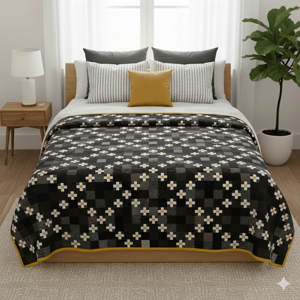 Classic Stars Quilt - Golden Threads