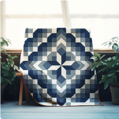 Midnight Star Glow — Quilt Pattern (PDF) by Golden Threads™ - Golden Threads