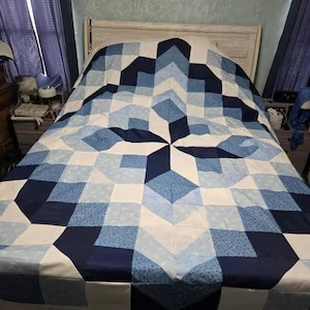 Midnight Star Glow — Quilt Pattern (PDF) by Golden Threads™