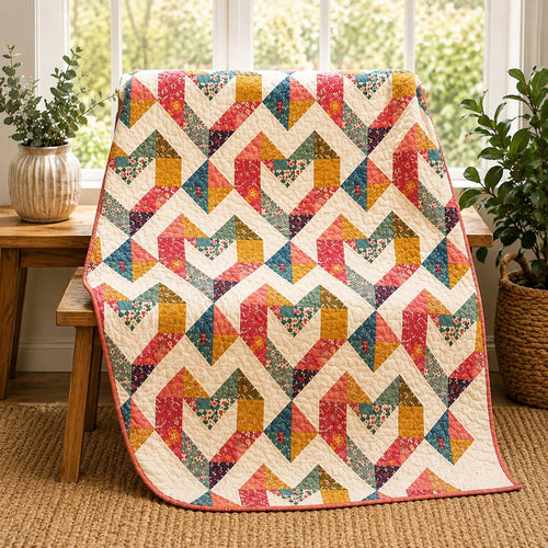 Sunburst Path — Quilt Pattern (PDF) by Golden Threads™ - Golden Threads