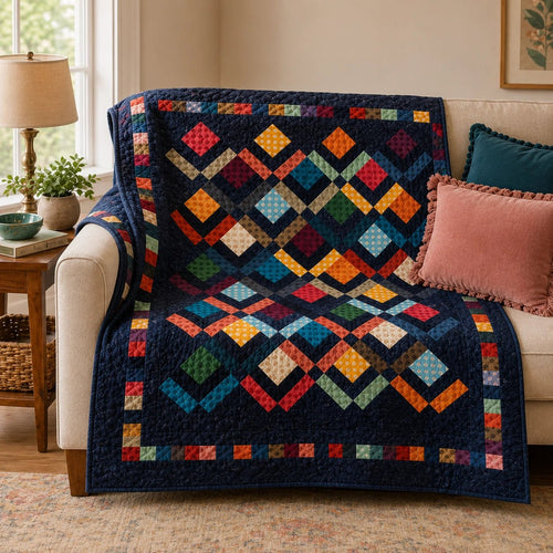 Sunny Garden Path — Quilt Pattern (PDF) by Golden Threads™ - Golden Threads